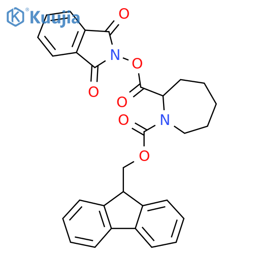 2-(1,3-dioxo-2,3-dihydro-1H-isoindol-2-yl) 1-(9H-fluoren-9-yl)methyl azepane-1,2-dicarboxylate structure