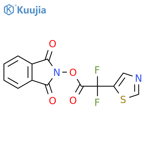 1,3-dioxo-2,3-dihydro-1H-isoindol-2-yl 2,2-difluoro-2-(1,3-thiazol-5-yl)acetate structure