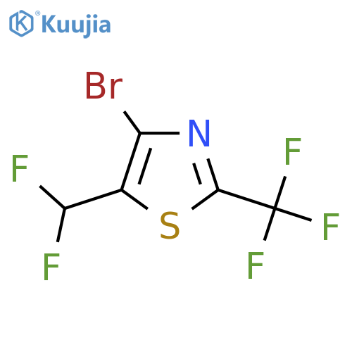 4-Bromo-5-(difluoromethyl)-2-(trifluoromethyl)-1,3-thiazole structure