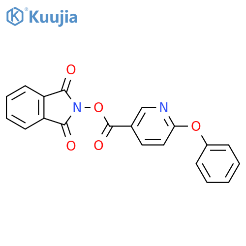 1,3-dioxo-2,3-dihydro-1H-isoindol-2-yl 6-phenoxypyridine-3-carboxylate structure