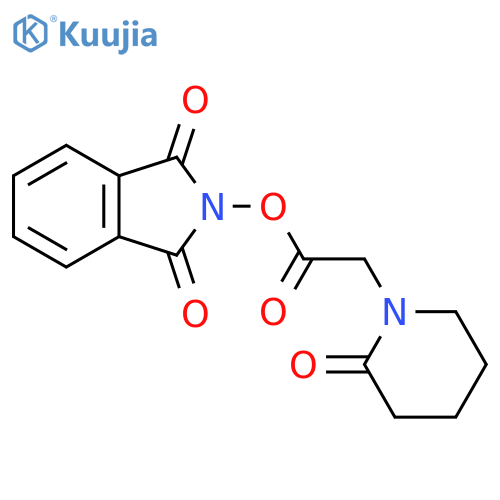 1,3-dioxo-2,3-dihydro-1H-isoindol-2-yl 2-(2-oxopiperidin-1-yl)acetate structure