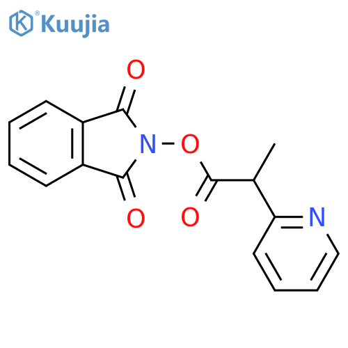 1,3-dioxo-2,3-dihydro-1H-isoindol-2-yl 2-(pyridin-2-yl)propanoate structure