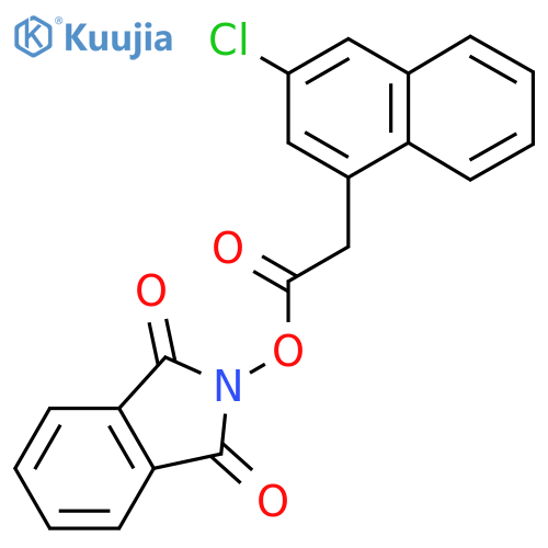 1,3-dioxo-2,3-dihydro-1H-isoindol-2-yl 2-(3-chloronaphthalen-1-yl)acetate structure