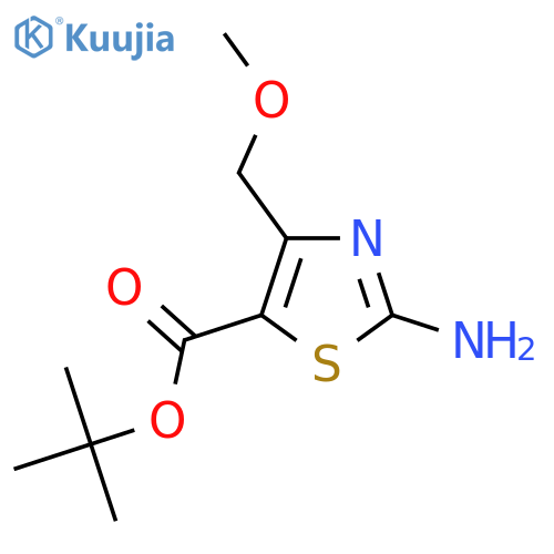 Tert-butyl 2-amino-4-(methoxymethyl)-1,3-thiazole-5-carboxylate structure