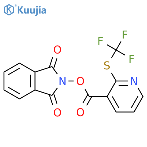 1,3-dioxo-2,3-dihydro-1H-isoindol-2-yl 2-[(trifluoromethyl)sulfanyl]pyridine-3-carboxylate structure