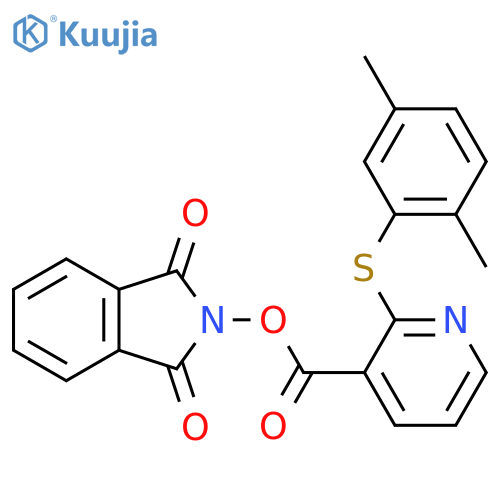 1,3-dioxo-2,3-dihydro-1H-isoindol-2-yl 2-[(2,5-dimethylphenyl)sulfanyl]pyridine-3-carboxylate structure