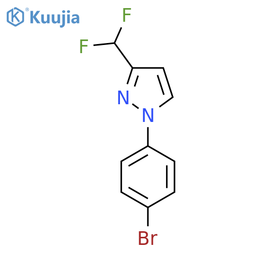 1-(4-Bromophenyl)-3-(difluoromethyl)pyrazole structure
