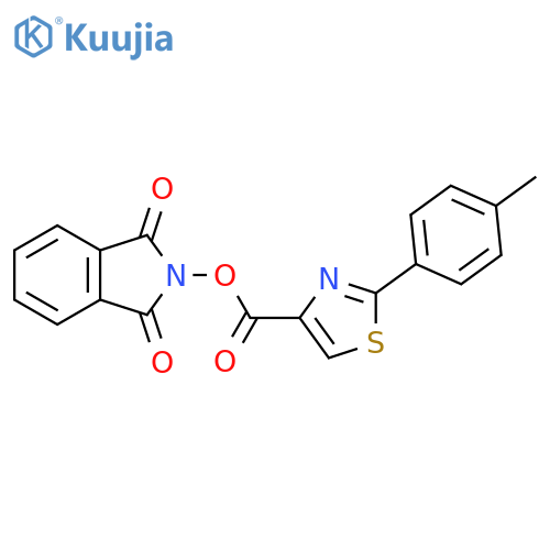 1,3-dioxo-2,3-dihydro-1H-isoindol-2-yl 2-(4-methylphenyl)-1,3-thiazole-4-carboxylate structure