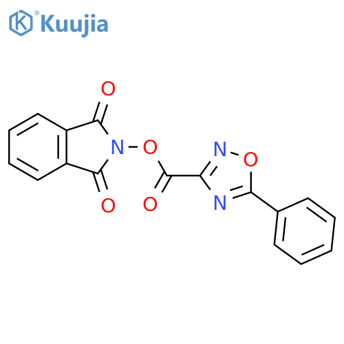 1,3-dioxo-2,3-dihydro-1H-isoindol-2-yl 5-phenyl-1,2,4-oxadiazole-3-carboxylate structure