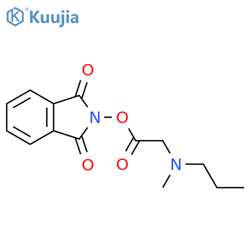 1,3-dioxo-2,3-dihydro-1H-isoindol-2-yl 2-[methyl(propyl)amino]acetate structure
