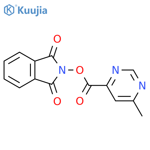 1,3-dioxo-2,3-dihydro-1H-isoindol-2-yl 6-methylpyrimidine-4-carboxylate structure