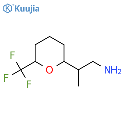 2-[6-(Trifluoromethyl)oxan-2-yl]propan-1-amine structure