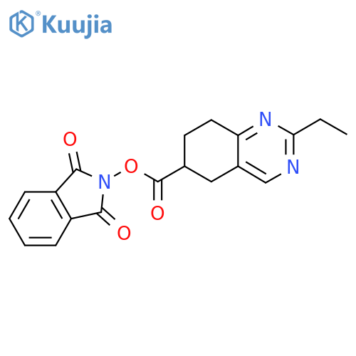 1,3-dioxo-2,3-dihydro-1H-isoindol-2-yl 2-ethyl-5,6,7,8-tetrahydroquinazoline-6-carboxylate structure