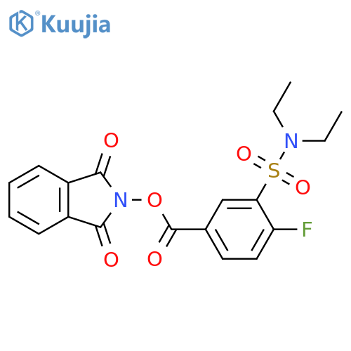 1,3-dioxo-2,3-dihydro-1H-isoindol-2-yl 3-(diethylsulfamoyl)-4-fluorobenzoate structure