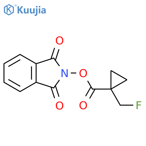 1,3-dioxo-2,3-dihydro-1H-isoindol-2-yl 1-(fluoromethyl)cyclopropane-1-carboxylate structure