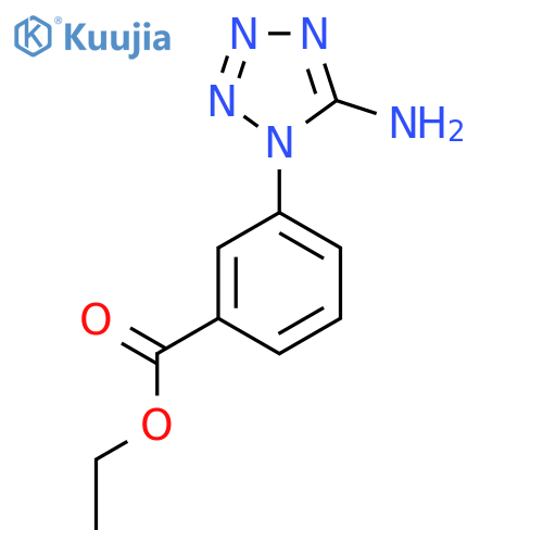 Ethyl 3-(5-aminotetrazol-1-yl)benzoate structure