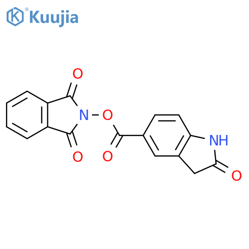 1,3-dioxo-2,3-dihydro-1H-isoindol-2-yl 2-oxo-2,3-dihydro-1H-indole-5-carboxylate structure