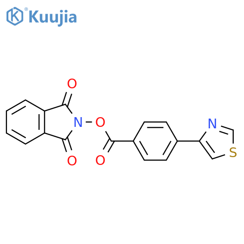 1,3-dioxo-2,3-dihydro-1H-isoindol-2-yl 4-(1,3-thiazol-4-yl)benzoate structure