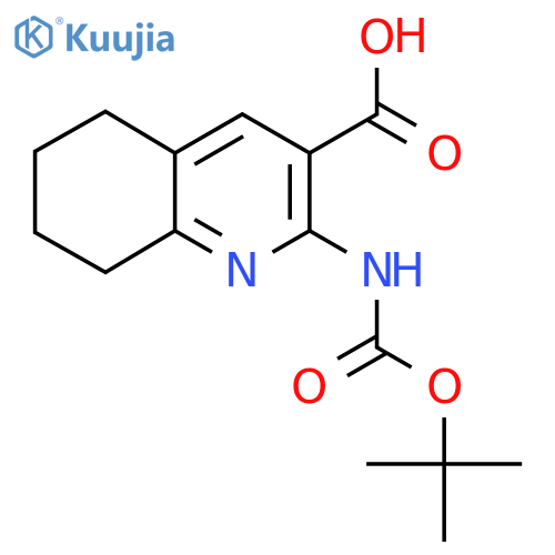 2-[(2-Methylpropan-2-yl)oxycarbonylamino]-5,6,7,8-tetrahydroquinoline-3-carboxylic acid structure