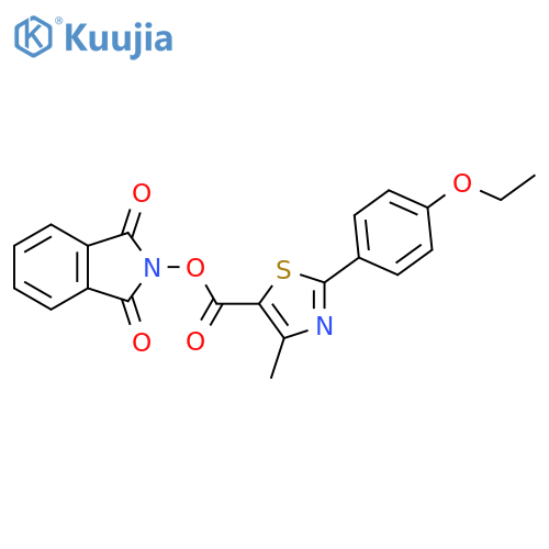 1,3-dioxo-2,3-dihydro-1H-isoindol-2-yl 2-(4-ethoxyphenyl)-4-methyl-1,3-thiazole-5-carboxylate structure