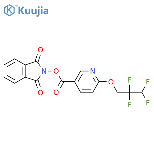1,3-dioxo-2,3-dihydro-1H-isoindol-2-yl 6-(2,2,3,3-tetrafluoropropoxy)pyridine-3-carboxylate structure