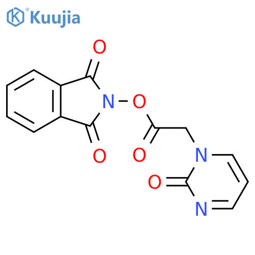 1,3-dioxo-2,3-dihydro-1H-isoindol-2-yl 2-(2-oxo-1,2-dihydropyrimidin-1-yl)acetate structure