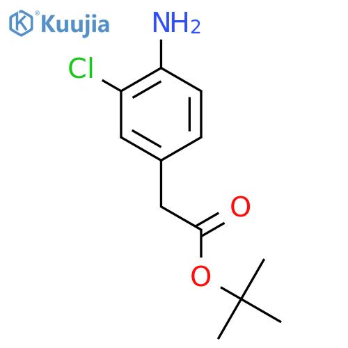 Tert-butyl 2-(4-amino-3-chlorophenyl)acetate structure