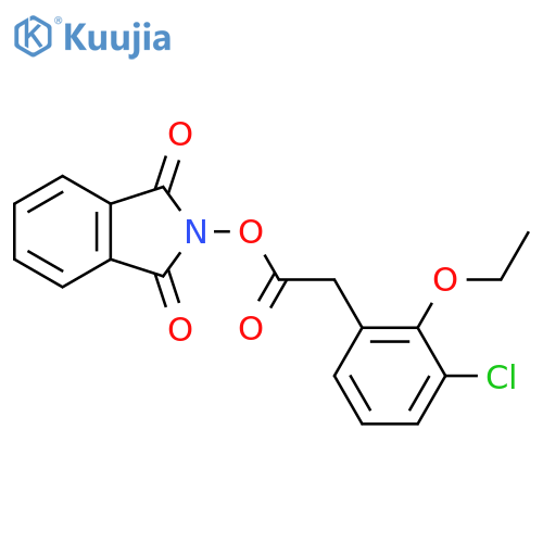 1,3-dioxo-2,3-dihydro-1H-isoindol-2-yl 2-(3-chloro-2-ethoxyphenyl)acetate structure