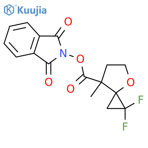 1,3-dioxo-2,3-dihydro-1H-isoindol-2-yl 1,1-difluoro-7-methyl-4-oxaspiro[2.4]heptane-7-carboxylate structure