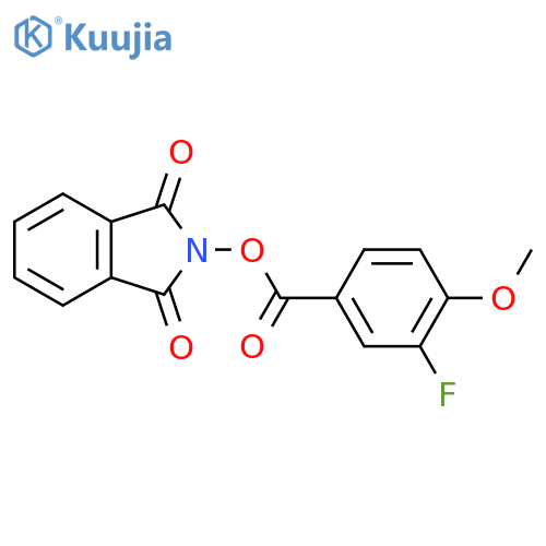 1,3-dioxo-2,3-dihydro-1H-isoindol-2-yl 3-fluoro-4-methoxybenzoate structure