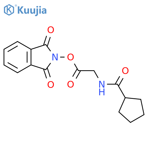 1,3-dioxo-2,3-dihydro-1H-isoindol-2-yl 2-(cyclopentylformamido)acetate structure