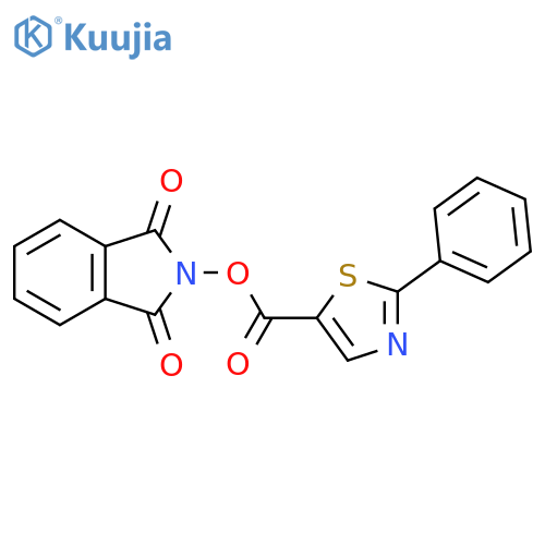 1,3-dioxo-2,3-dihydro-1H-isoindol-2-yl 2-phenyl-1,3-thiazole-5-carboxylate structure