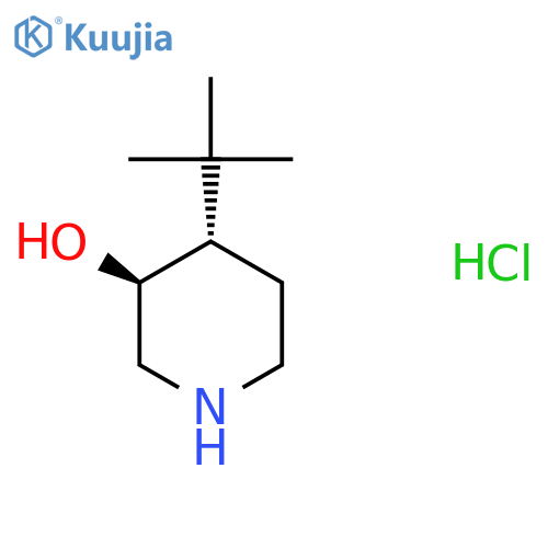 (3S,4S)-4-Tert-butylpiperidin-3-ol;hydrochloride structure