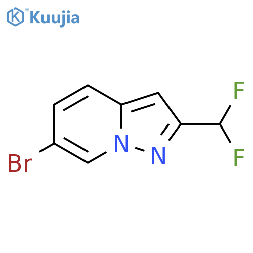 6-Bromo-2-(difluoromethyl)pyrazolo[1,5-a]pyridine structure