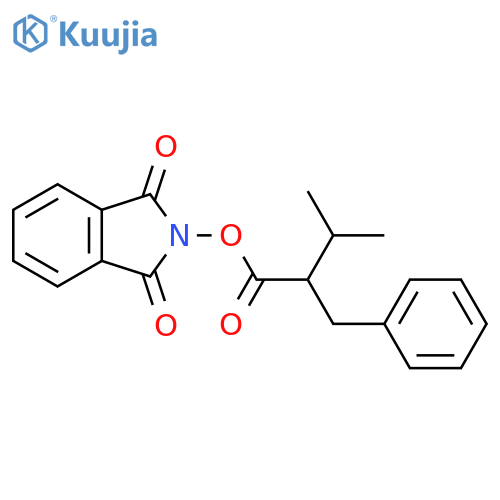 1,3-dioxo-2,3-dihydro-1H-isoindol-2-yl 2-benzyl-3-methylbutanoate structure