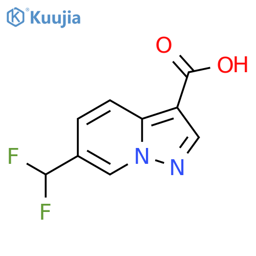 6-(Difluoromethyl)pyrazolo[1,5-a]pyridine-3-carboxylic acid structure