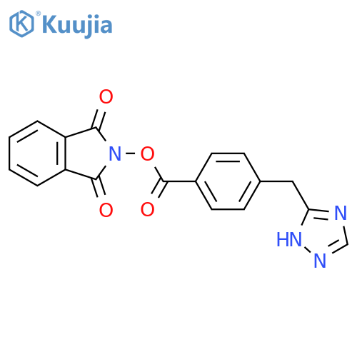 1,3-dioxo-2,3-dihydro-1H-isoindol-2-yl 4-[(4H-1,2,4-triazol-3-yl)methyl]benzoate structure