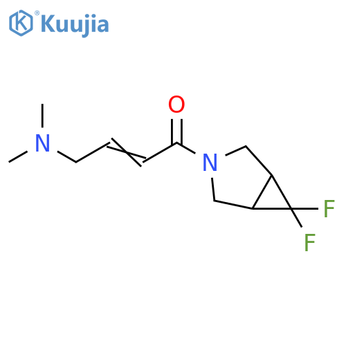 1-{6,6-difluoro-3-azabicyclo3.1.0hexan-3-yl}-4-(dimethylamino)but-2-en-1-one structure