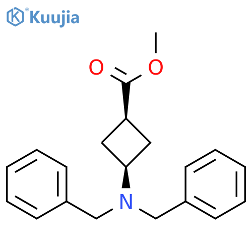 methyl cis-3-(dibenzylamino)cyclobutanecarboxylate structure