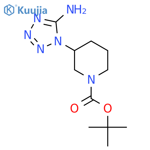 Tert-butyl 3-(5-aminotetrazol-1-yl)piperidine-1-carboxylate structure