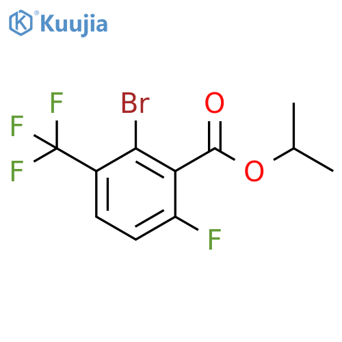 Propan-2-yl 2-Bromo-6-fluoro-3-(trifluoromethyl)benzoate structure