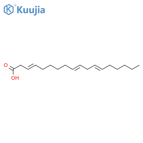 Octadeca-trans-3,cis-9,cis-12-triensaeure structure