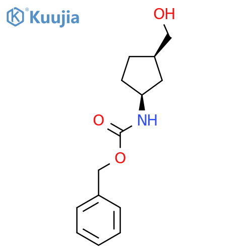 Phenylmethyl N-[(1S,3R)-3-(hydroxy methyl)cyclopentyl]carbamate structure