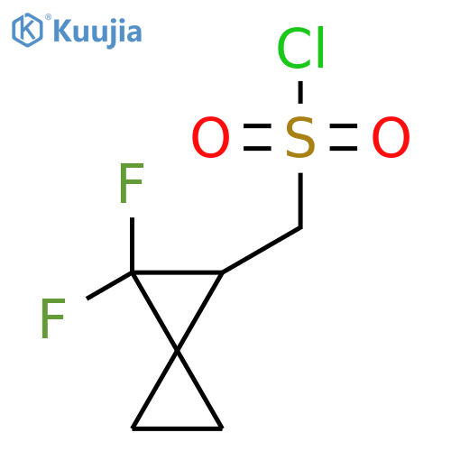 (2,2-Difluorospiro[2.2]pentan-1-yl)methanesulfonyl chloride structure