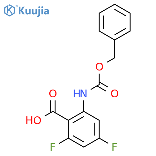 2,4-Difluoro-6-(phenylmethoxycarbonylamino)benzoic acid structure