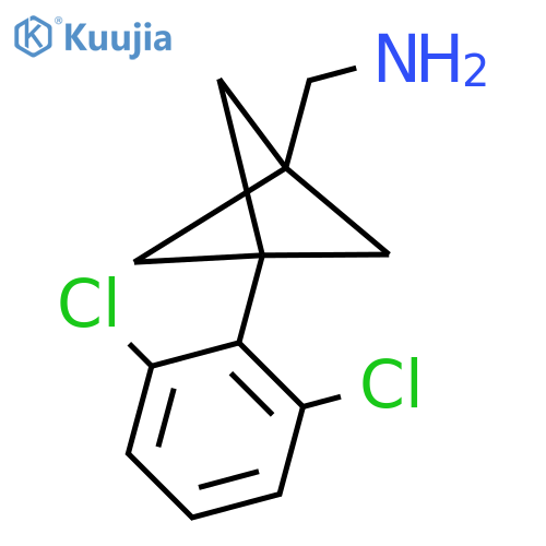 [3-(2,6-Dichlorophenyl)-1-bicyclo[1.1.1]pentanyl]methanamine structure