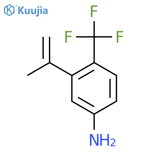 3-Prop-1-en-2-yl-4-(trifluoromethyl)aniline structure