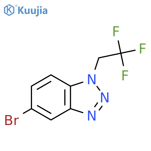 5-bromo-1-(2,2,2-trifluoroethyl)-1H-1,2,3-benzotriazole structure