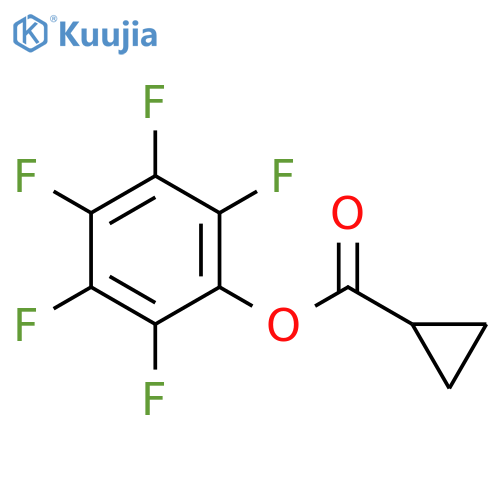 (2,3,4,5,6-pentafluorophenyl) cyclopropanecarboxylate structure