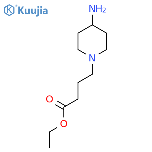 Ethyl 4-(4-aminopiperidin-1-yl)butanoate structure